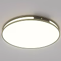 Modern Ceiling Light with Rectangular and Round Shapes in Sleek Design for Bright Illumination 3d model