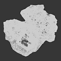 Collapsed Building Debris With Scattered Concrete Rubble And Broken Structures 3d model