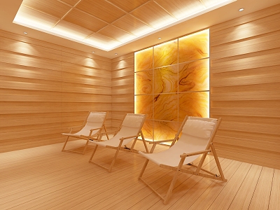 Modern steam room 3d model