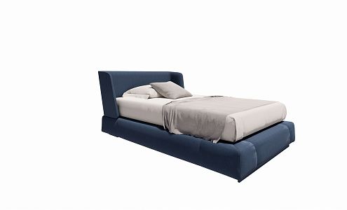 Modern Single Bed 3d model