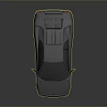 Dark Modern Sports Car With Sleek Design Rear Spoiler And Silver Alloy Wheels