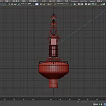 Public Outdoor Facility Metal Tower With Solar Panel And Circular Base