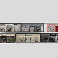 Modern Fashion Shop Window Displays With Stylish Clothing And Decorative Elements
