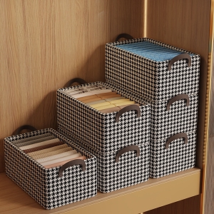 Wardrobe Storage Box Houndstooth 3d model