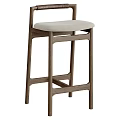 Stylish Wooden Bar Stools With Leather And Fabric Seats Modern Design