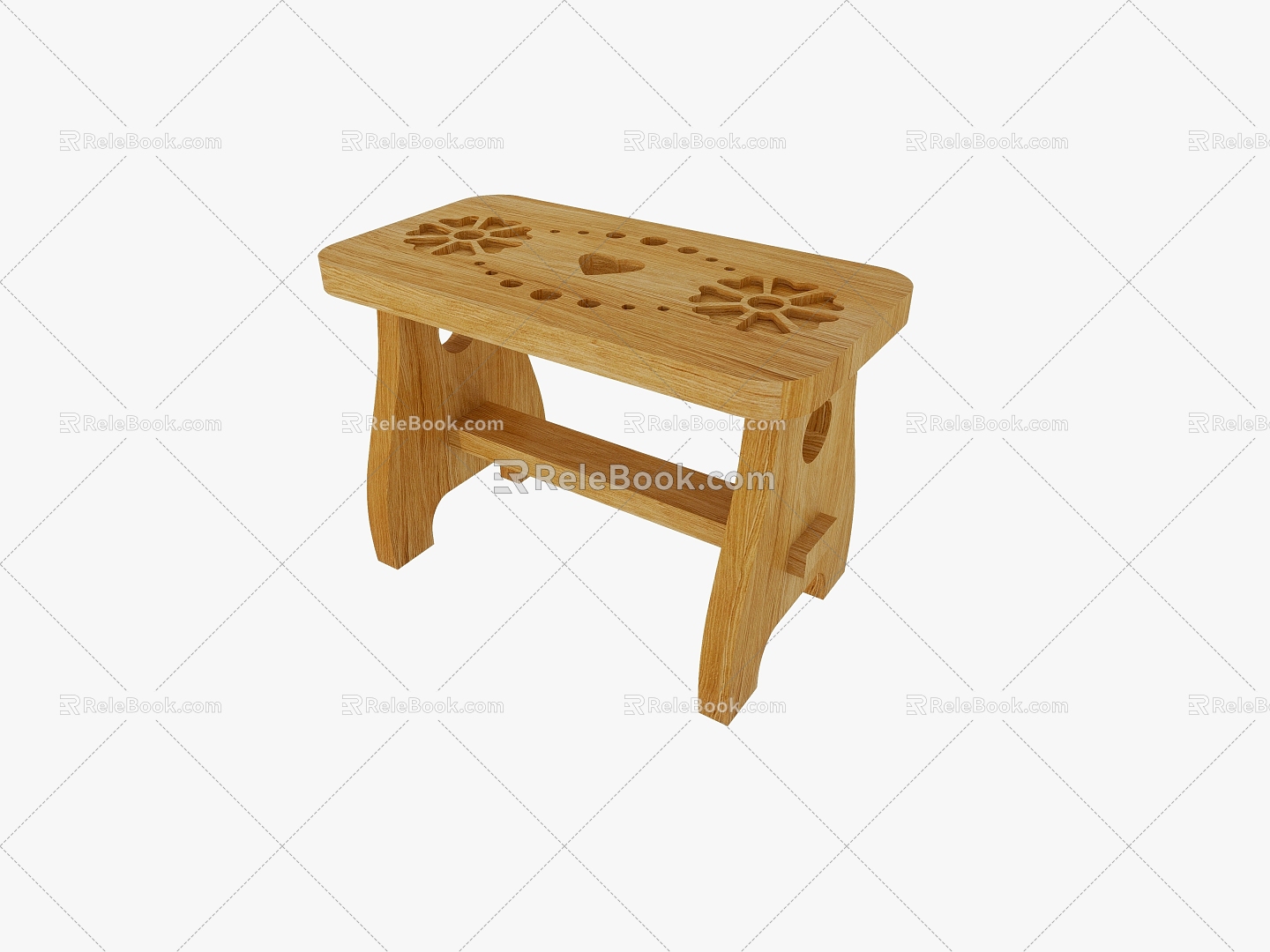 Printed Stool Hollow Stool Children's Stool Kindergarten Outdoor Stool Stool 3d model