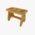 Printed Stool Hollow Stool Children's Stool Kindergarten Outdoor Stool Stool 3d model