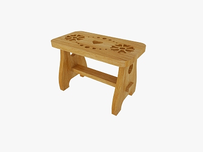 Printed Stool Hollow Stool Children's Stool Kindergarten Outdoor Stool 3d model