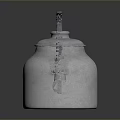 Silver Metallic Kettle Design For Daily Household Use And Kitchen Decor