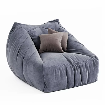 Modern Lazy Sofa Fabric Lazy Chair 3d model