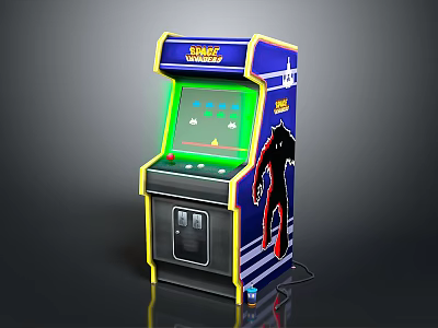 Modern game machine large game machine coin-operated game machine arcade 3d model