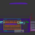 High Quality Audio Speakers In Recording Studio With Mixing Console And Equipment