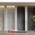 rubble stone background wall stone wall stone wall 3d model