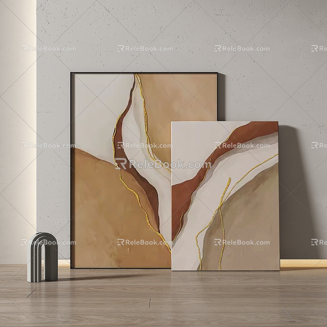 Simple abstract decorative painting model