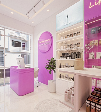 Modern Cosmetics Store 3d model