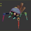 Mech tank mech insect mech spider crab machine crab mechanical crab mech crab 3d model