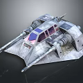 Futuristic Spacecraft With Metallic Structure And Cockpit Windows For Interstellar Travel