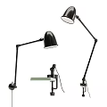 metal wall lamp learning wall lamp retro wall lamp 3d model