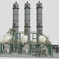 pipeline industrial pipeline industrial tank industrial equipment gas pipeline 3d model