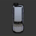 White Off road Vehicle With Rugged Design Large Tires And Metal Bumper