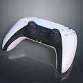 White And Black Wireless Ergonomic Game Controller With Joysticks For Computer Gaming 3d model