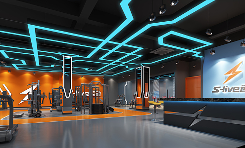 Modern Gym 3d model