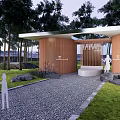 modern public toilets 3d model