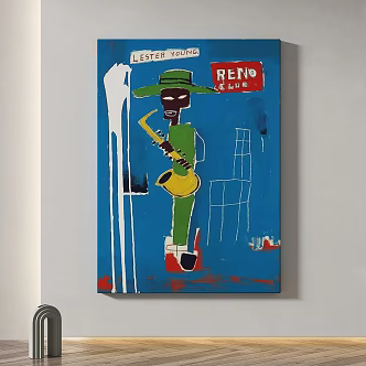 Simple abstract decorative painting 3d model