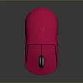 Modern Pink Wireless Computer Mouse With Ergonomic Design And Smooth Surface Grip 3d model
