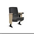 Modern Single Seater Sofa With Gray Fabric Upholstery Wooden Armrests And Metal Legs
