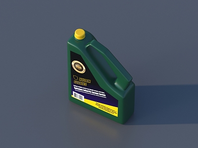 Oil bottle 3D model 3d model