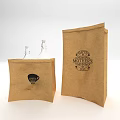 Large And Small Kraft Paper Household Bags With Mother's Market And Always Fresh Bakery Designs