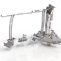 Mechanical Metal Structure With Long Arm Support Frame And Base Components