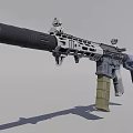 AR15 submachine gun 3d model