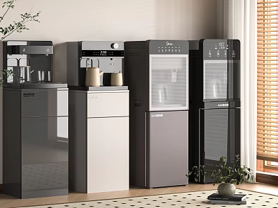 Modern Daily Use Electrical Appliances Water Dispensers With Sleek Designs And Colors 3d model