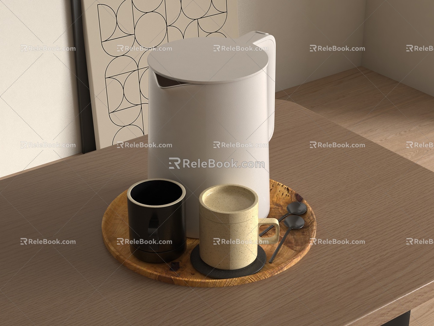 Electric kettle water cup electric kettle appliances 3d model