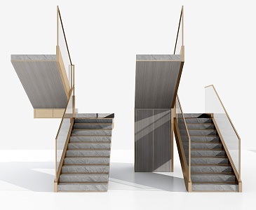 Modern Stairs 3d model