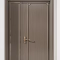 New Chinese style combination of single door and double door 3d model