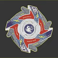 Beyblade Metal Fusion Dragon Spinning Top With Colorful Design And Metal Parts