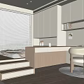 Cozy Tatami Bedroom Interior With Window Blinds White Cabinets And Wooden Floor