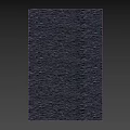 Circular Black Stone Wall Component With Irregular Stone Pieces And Textured Surface 3d model