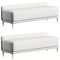 Modern Upholstered Sofa Bench With Multiple Color Options For Contemporary Living Room Decor