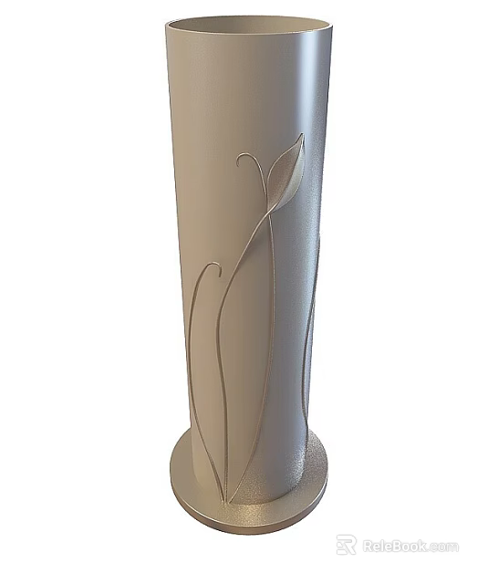 Public Square Landscape With Central Fountain Lush Greenery And Pedestrian Walkways 3d model 