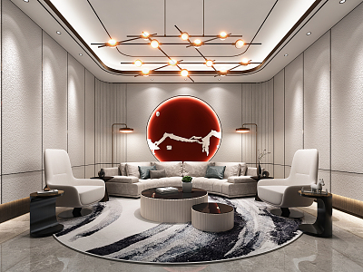 VIP Reception Room Modern Reception Room 3d model