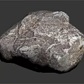 Raw Natural Mineral Rock With Multicolored Surface Texture And Reflective Base