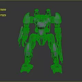 Futuristic Sci Fi Mech Warrior With Shield And Plasma Gun Design