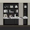 Bookcase Bookshelf Display Cabinet Book Ornaments Multifunctional Decorative Cabinet Combination Bookcase Open Bookcase 3d model