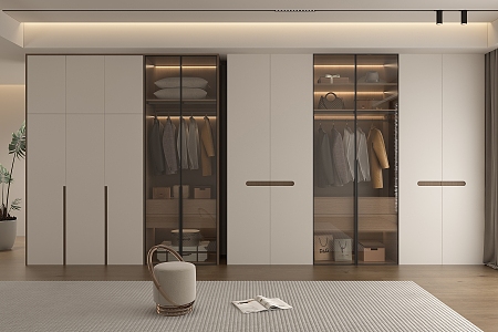 Modern wardrobe 3d model