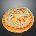 Tasty Cheesy Pizza With Golden Crust Melted Cheese And Fresh Tomato Sauce