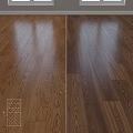 Dark Hardwood Floor With Natural Wood Grain And Glossy Surface Finish